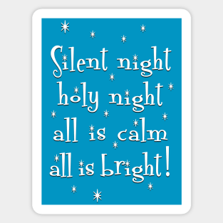 Silent Night Sticker